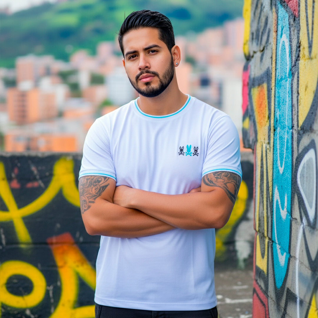 Camiseta 66622 Básica Blanca Para Hombre
