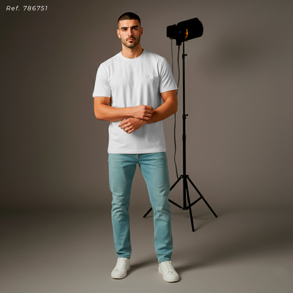 Camiseta 786751 Básica Blanca Para Hombre