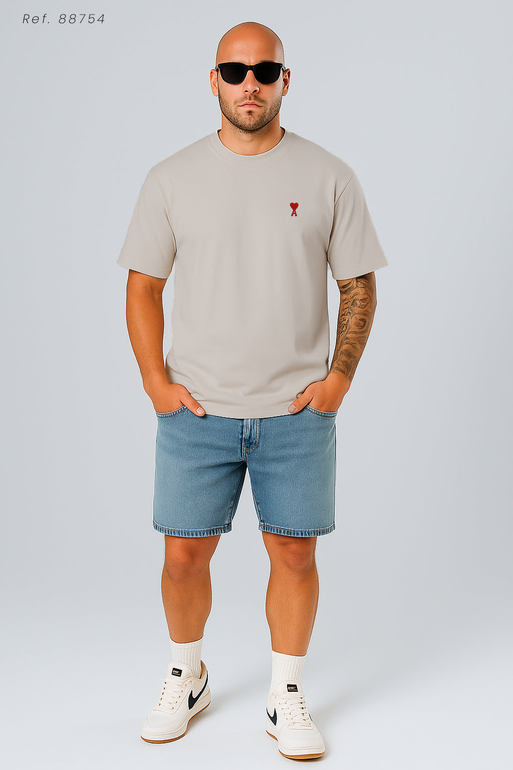 Camiseta 88754 Oversize Arena Para Hombre