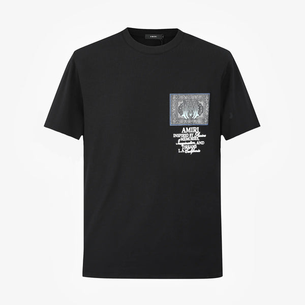 Camiseta 36002 Estampada Negra Para Hombre
