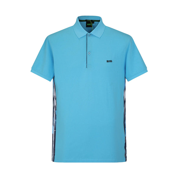 Camiseta 93011 Tipo Polo Azul Claro Para Hombre