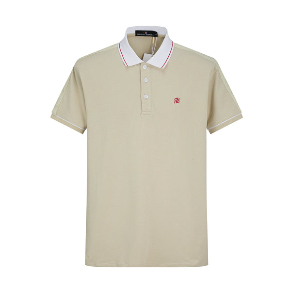 Camiseta 58145 Tipo Polo Beige Para Hombre