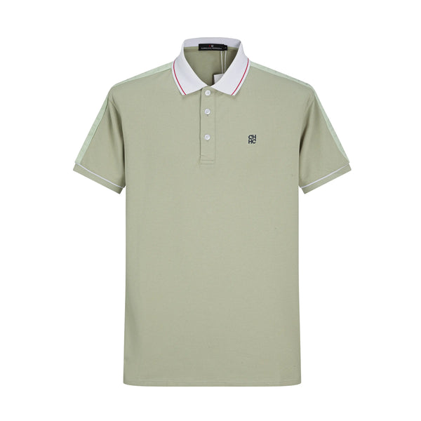 Camiseta 58145 Tipo Polo Verde Claro Para Hombre