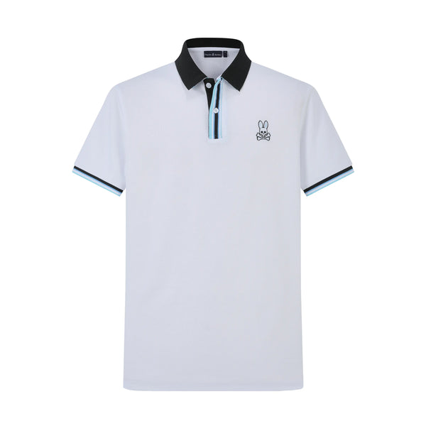 Camiseta 13602 Tipo Polo Blanco Para hombre