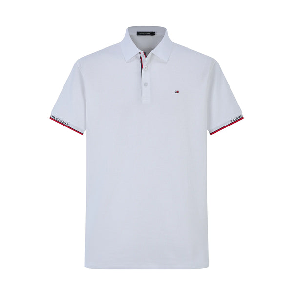 Camiseta T364-8 Tipo Polo Blanca Para hombre