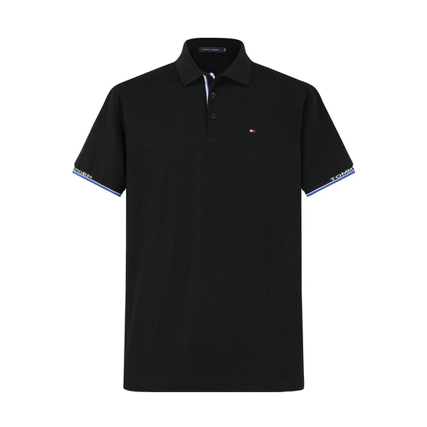 Camiseta T364-8 Tipo Polo Negra Para hombre