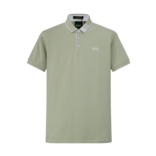 Camiseta 38174 Tipo Polo Verde Grisáceo Para hombre