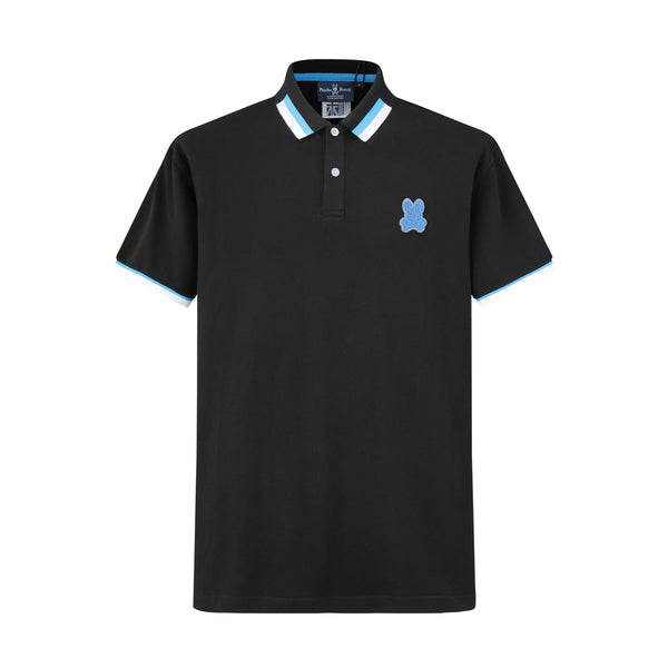 Camiseta 786002  Tipo Polo Negra Para Hombre