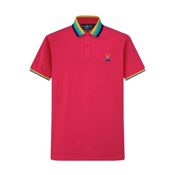 Camiseta 38088 Tipo Polo Fucsia Para Hombre