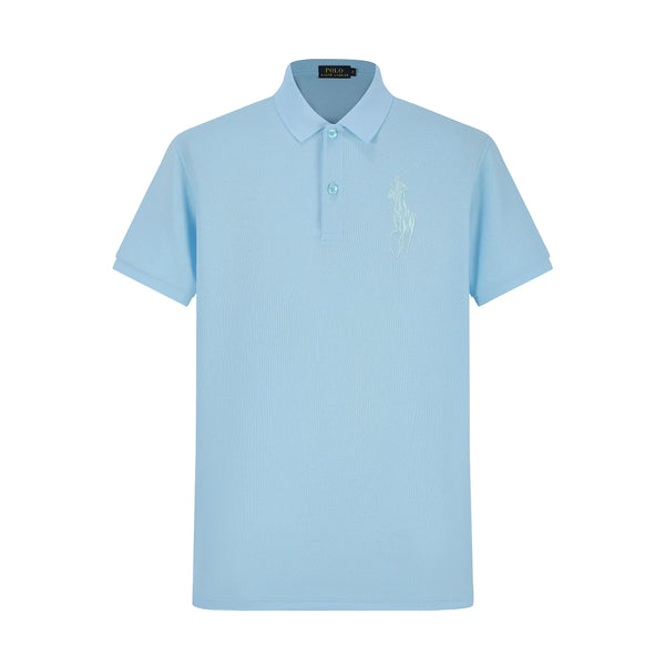 Camiseta 22331# Tipo Polo Azul Claro Para hombre