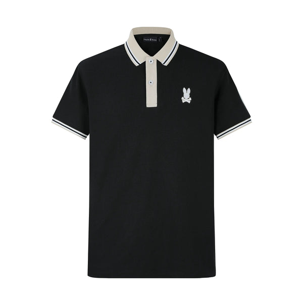 Camiseta 22338# Tipo Polo Negro Para hombre