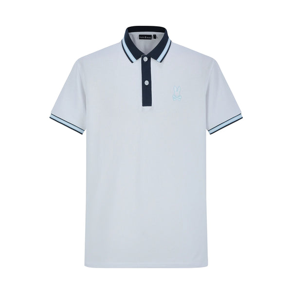 Camiseta 22338# Tipo Polo Blanco Para hombre