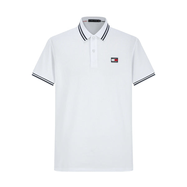 Camiseta TM007# Tipo Polo Blanca Para hombre