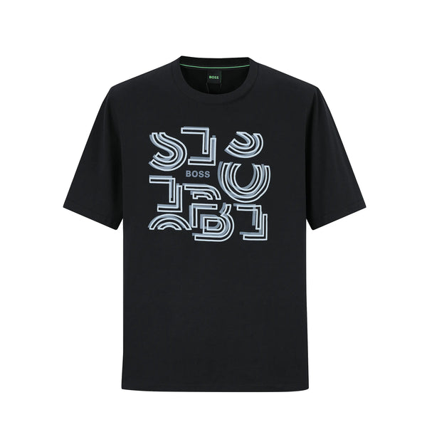 Camiseta 166017 Estampada Negra Para Hombre