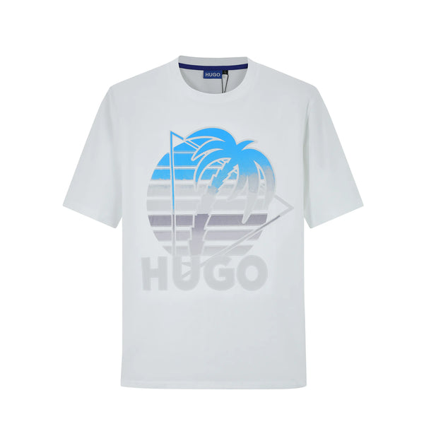 Camiseta 166010 Estampada Blanca Para Hombre