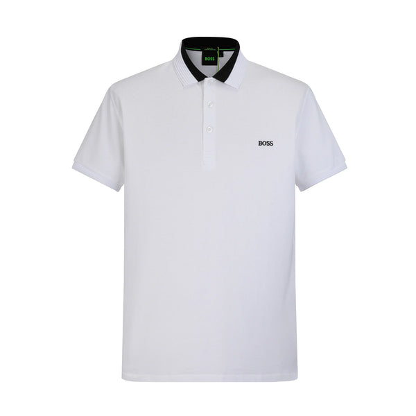 Camiseta 93010 Tipo Polo Blanca Para Hombre