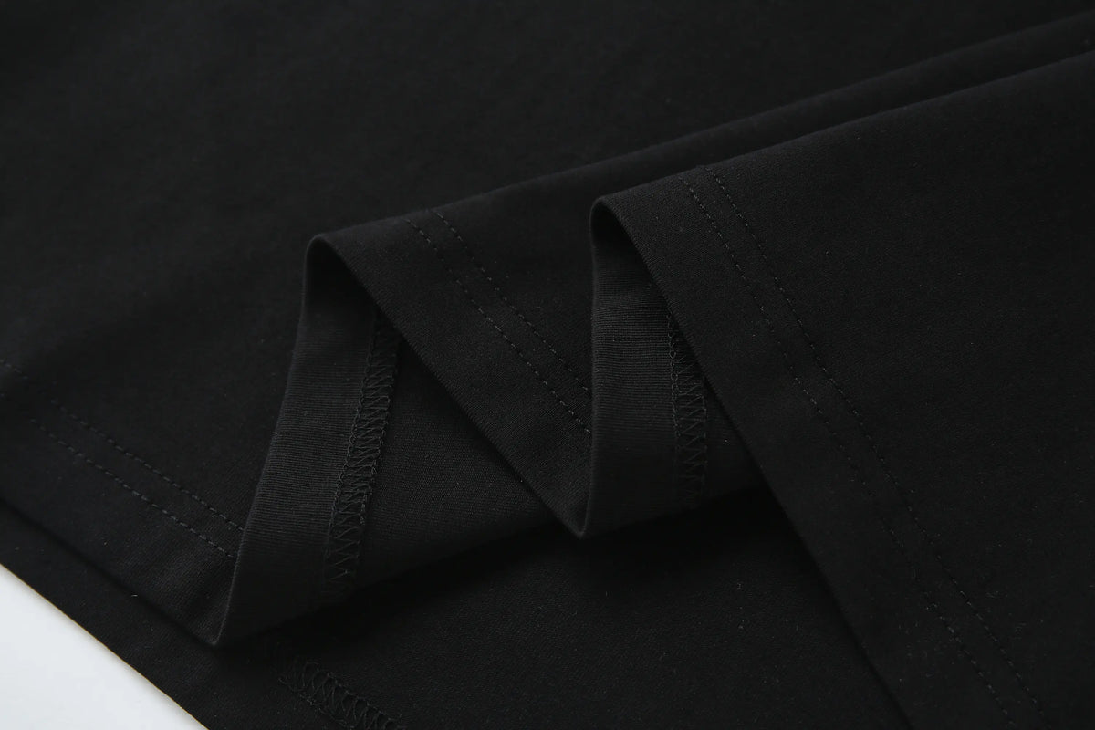 Camiseta 834006 Oversize Negra Para Hombre