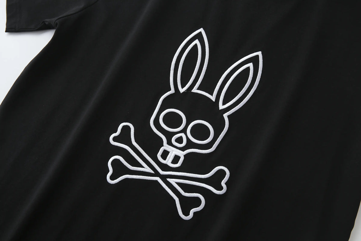 Camiseta 66613 Estampada Negra Para Hombre