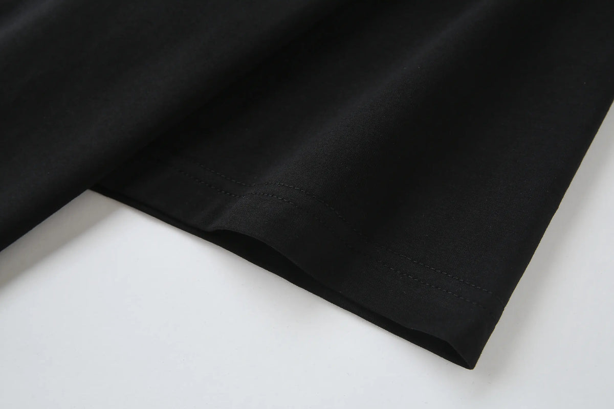 Camiseta 66613 Estampada Negra Para Hombre