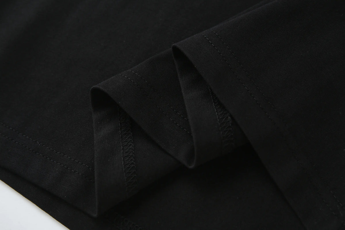 Camiseta 66611 Estampada Negra Para Hombre