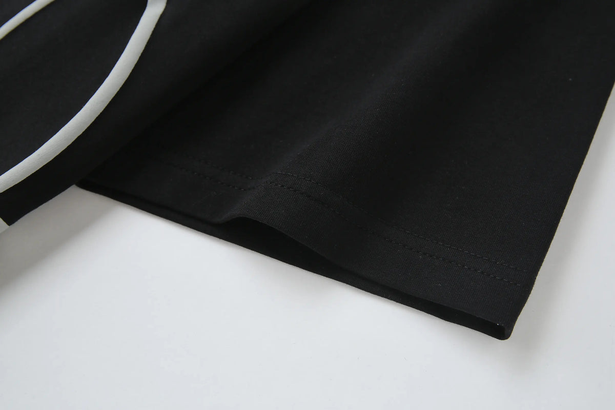 Camiseta 834002 Oversize Negro Para Hombre