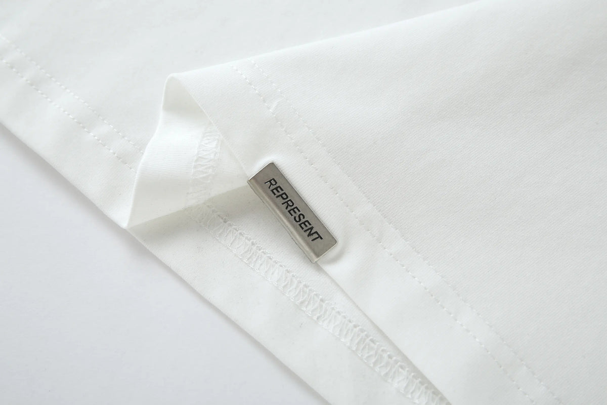 Camiseta 834025 Blanca Oversize Para Hombre