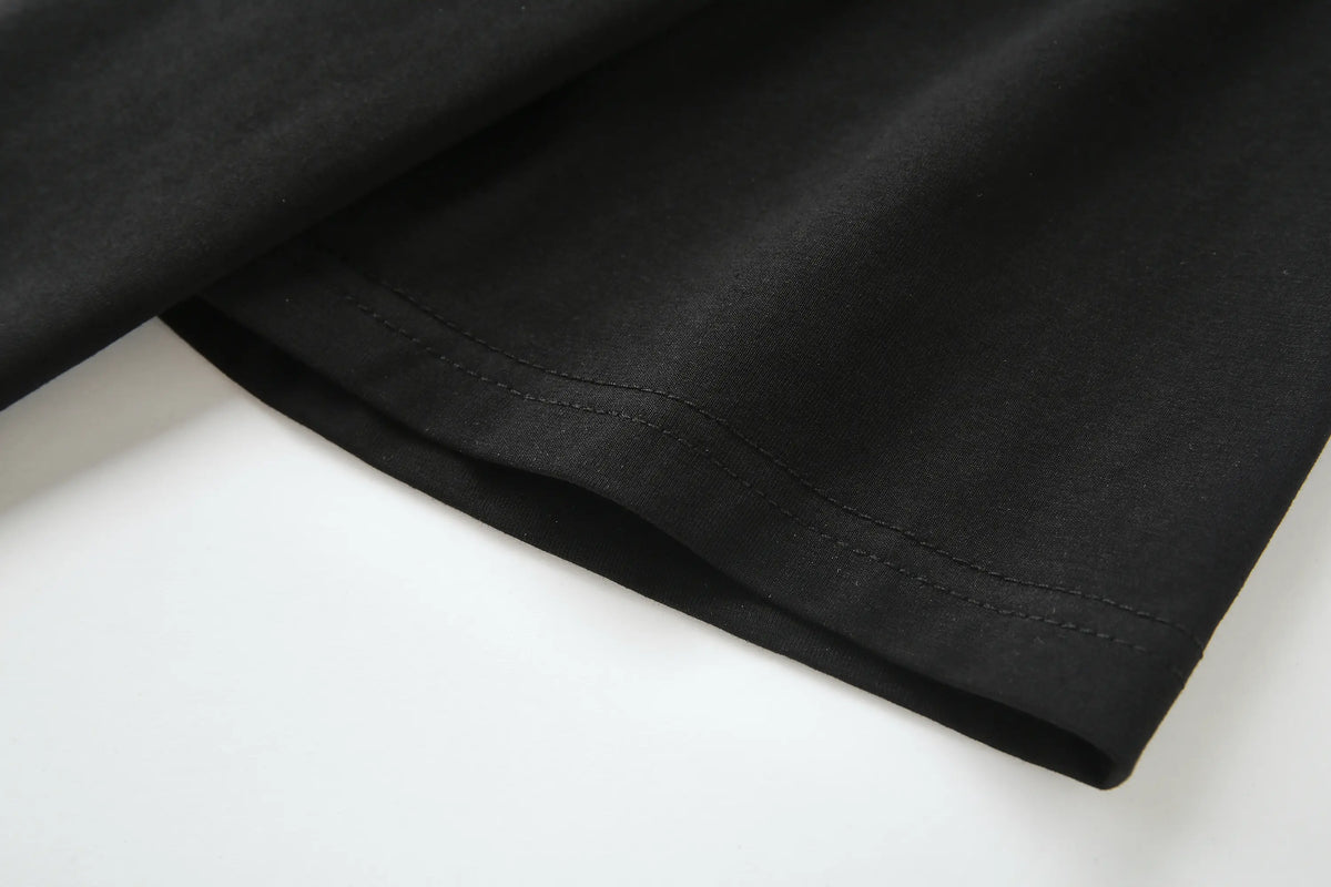 Camiseta 166011 Estampada Negra Para Hombre