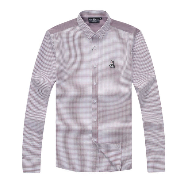 Camisa 1234  Café  Manga Larga para Hombre