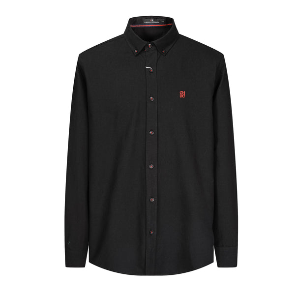 Camisa 50004 Negra Manga Larga para Hombre