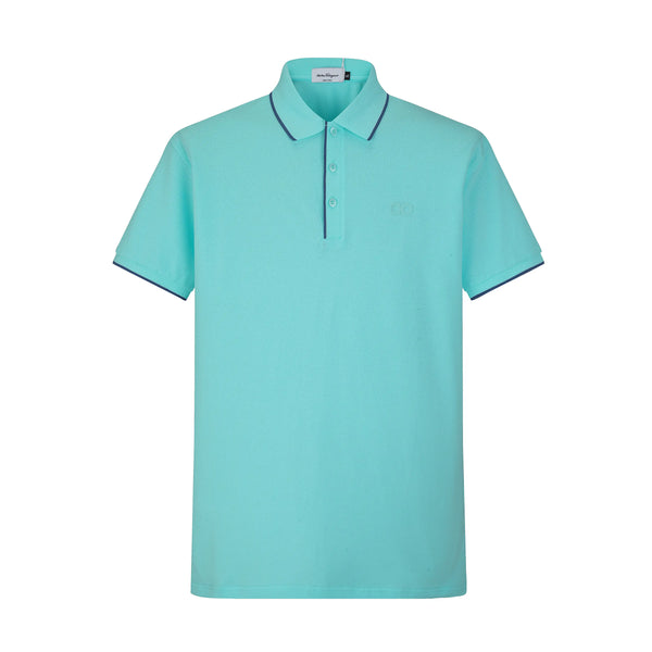 Camiseta 58201 Tipo Polo Turquesa  Para Hombre