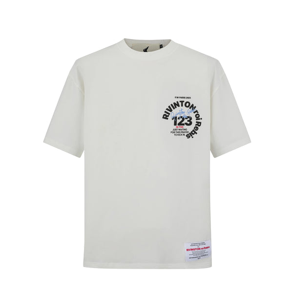 Camiseta 88643 Oversize Blanca Para Hombre